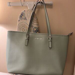 Michael Kors Pastel Green Tote